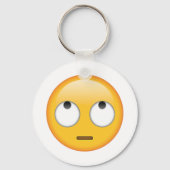Gezicht met rologen - Emoji Sleutelhanger (Voorkant)