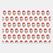 Gezicht Met Sinterklaas Hoed Inpakpapier Vel (Voorkant 3)
