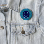 GEZICHT MET STARS RONDE BUTTON 5,7 CM (In situ)