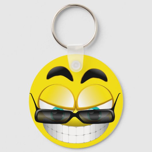 GEZICHT MET SUNSHADES SLEUTELHANGER (Voorkant)