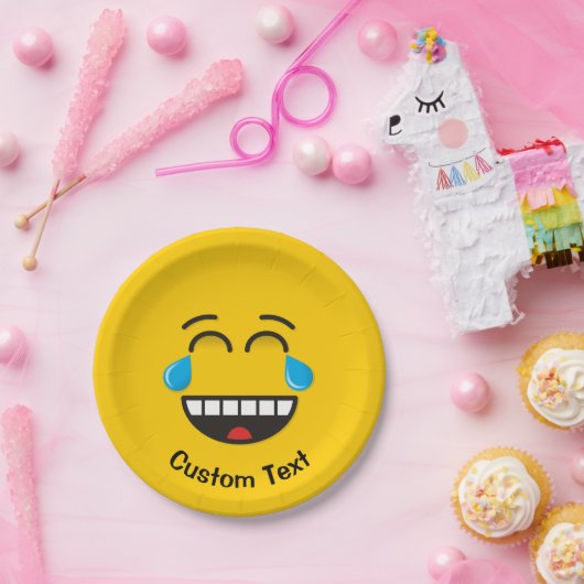 Gezicht met tranen van blijdschap Papier Bord (Feest)