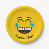 Gezicht met tranen van blijdschap Papier Bord (Voorkant)