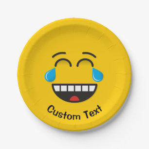 Gezicht met tranen van blijdschap Papier Bord