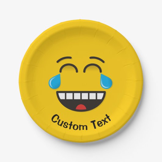 Gezicht met tranen van blijdschap Papier Bord (Voorkant)