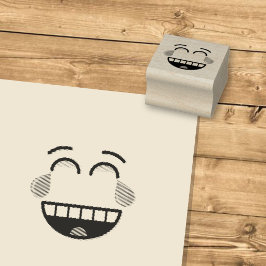 Gezicht Met Tranen Van Geluk Rubberstempel