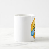 Gezicht met tranen van Joy emoji rechts Koffiemok (Center)