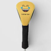 Gezicht met tranen van vreugde golfheadcover (Voorkant)