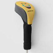 Gezicht met tranen van vreugde golfheadcover (Schuin)