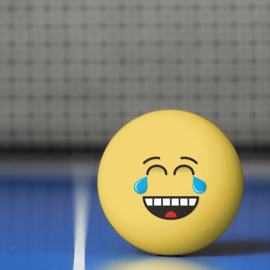 Gezicht met tranen van vreugde Ping-Pong Ball (Net)