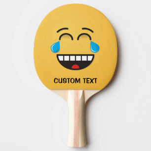 Gezicht met tranen van vreugde Ping-Pong Paddle Tafeltennisbatje