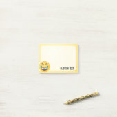 Gezicht met tranen van vreugde post-it® notes (Op bureau)