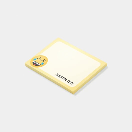 Gezicht met tranen van vreugde post-it® notes (Schuin)