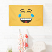 Gezicht met tranen van vreugde spandoek (Insitu)