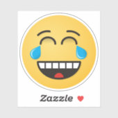 Gezicht met tranen van vreugde sticker (Vel)