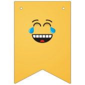 Gezicht met tranen van vreugde vlaggetjes (Eerste vlag)