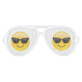 Gezicht met zonnebril Retro Party Shades (Voorkant)