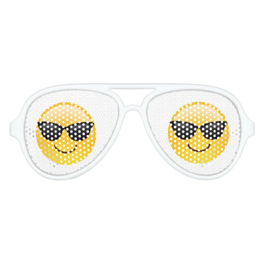 Gezicht met zonnebril Retro Party Shades (Voorkant)