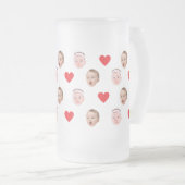 Gezicht Mok, Aangepaste Foto Mok, Baby Gift Matglas Bierpul (Voorkant rechts)