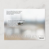 Gezicht naar gezicht briefkaart (Achterkant)