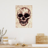 Gezicht onder het gezicht 4 poster (Keuken)