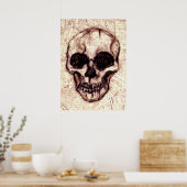 Gezicht onder het gezicht 4 poster (Keuken)