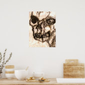 Gezicht onder het gezicht 7 poster (Keuken)