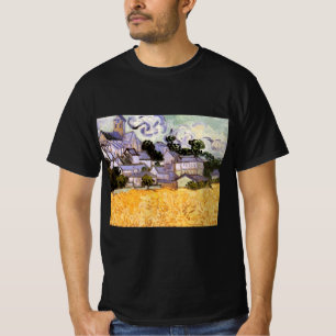 Gezicht op Auvers met kerk van Vincent van Gogh T-shirt