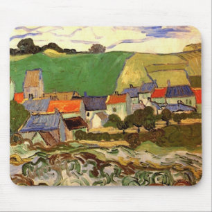Gezicht op Auvers van Van Gogh Muismat