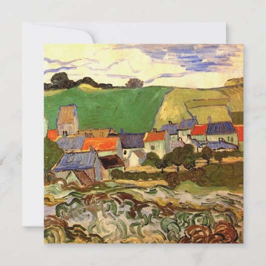 Gezicht op Auvers van Vincent van Gogh (Voorkant)