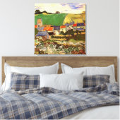 Gezicht op Auvers van Vincent van Gogh Canvas Afdruk (Insitu (Slaapkamer))