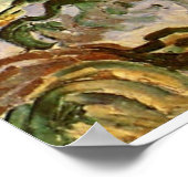 Gezicht op Auvers van Vincent van Gogh Poster (Hoek)