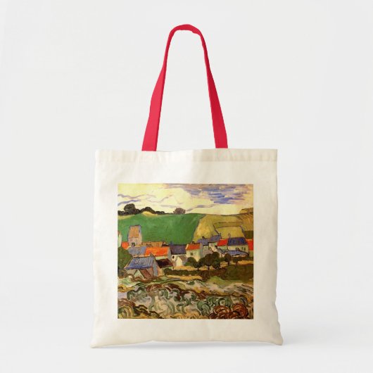Gezicht op Auvers van Vincent van Gogh Tote Bag (Voorkant)