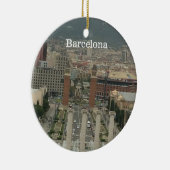 Gezicht op Barcelona Keramisch Ornament (Rechts)