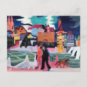 Gezicht op Bazel en de Rijn Briefkaart (Voorkant)