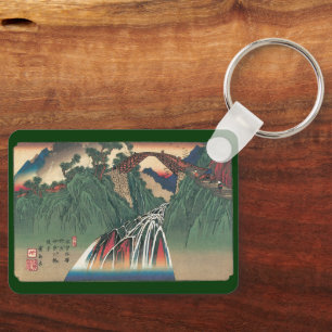 Gezicht op brug over de Ina rivier, Nojiri door Hi Sleutelhanger