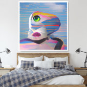 Gezicht op de Cyclops van de Winter Canvas Afdruk (Insitu (Slaapkamer))