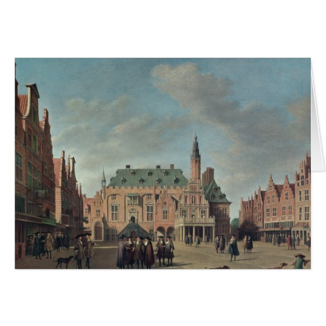Gezicht op de Grote Markt in Haarlem (Voorkant Horizontaal)
