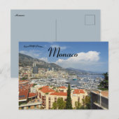 Gezicht op de haven van Monaco Briefkaart (Voorkant / Achterkant)