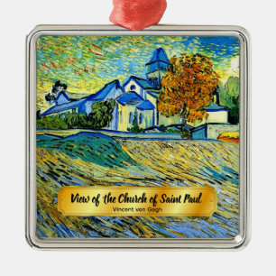 Gezicht op de kerk van Saint Paul Metalen Ornament