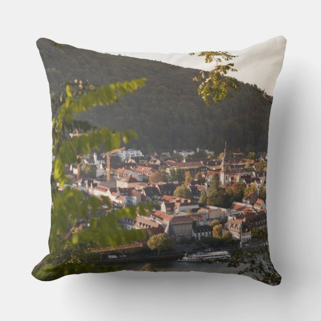 Gezicht op de oude binnenstad van Heidelberg Kussen (Voorkant)