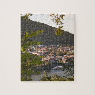 Gezicht op de oude stad van Heidelberg Legpuzzel
