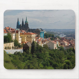 Gezicht op de Sint-Vituskathedraal, Praag, Tsjechi Muismat