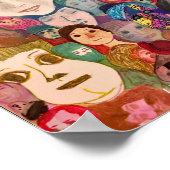 Gezicht op de wereld door kunstenaar dHardman Poster (Hoek)