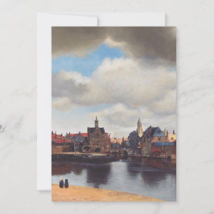 Gezicht op Delft door Johannes Vermeer Kaart