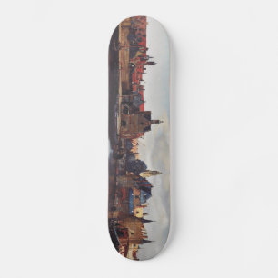 Gezicht op Delft van Johannes Vermeer Persoonlijk Skateboard