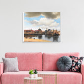Gezicht op Delft Vermeer Canvas Afdruk (Insitu (Woonkamer))