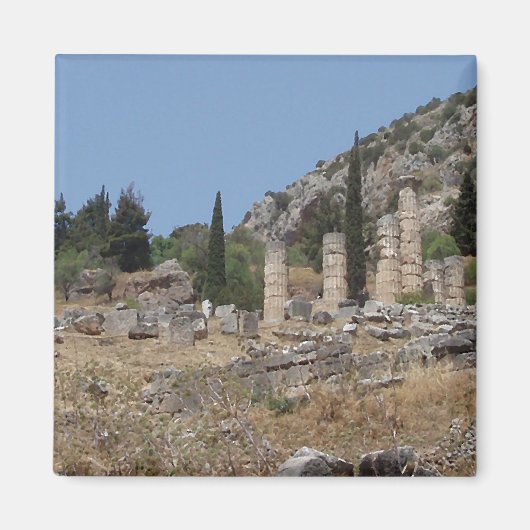 Gezicht op Delphi, Griekenland Magneet (Voorkant)