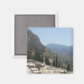 Gezicht op Delphi, Griekenland Magneet (Voorkant / Achterkant)