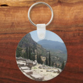 Gezicht op Delphi, Griekenland Sleutelhanger (Voorkant)