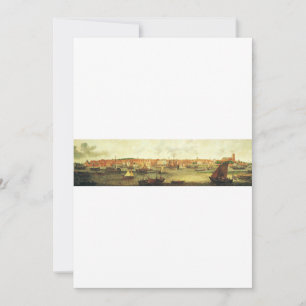 Gezicht op Dordrecht vanuit het noorden door Adam  Kaart